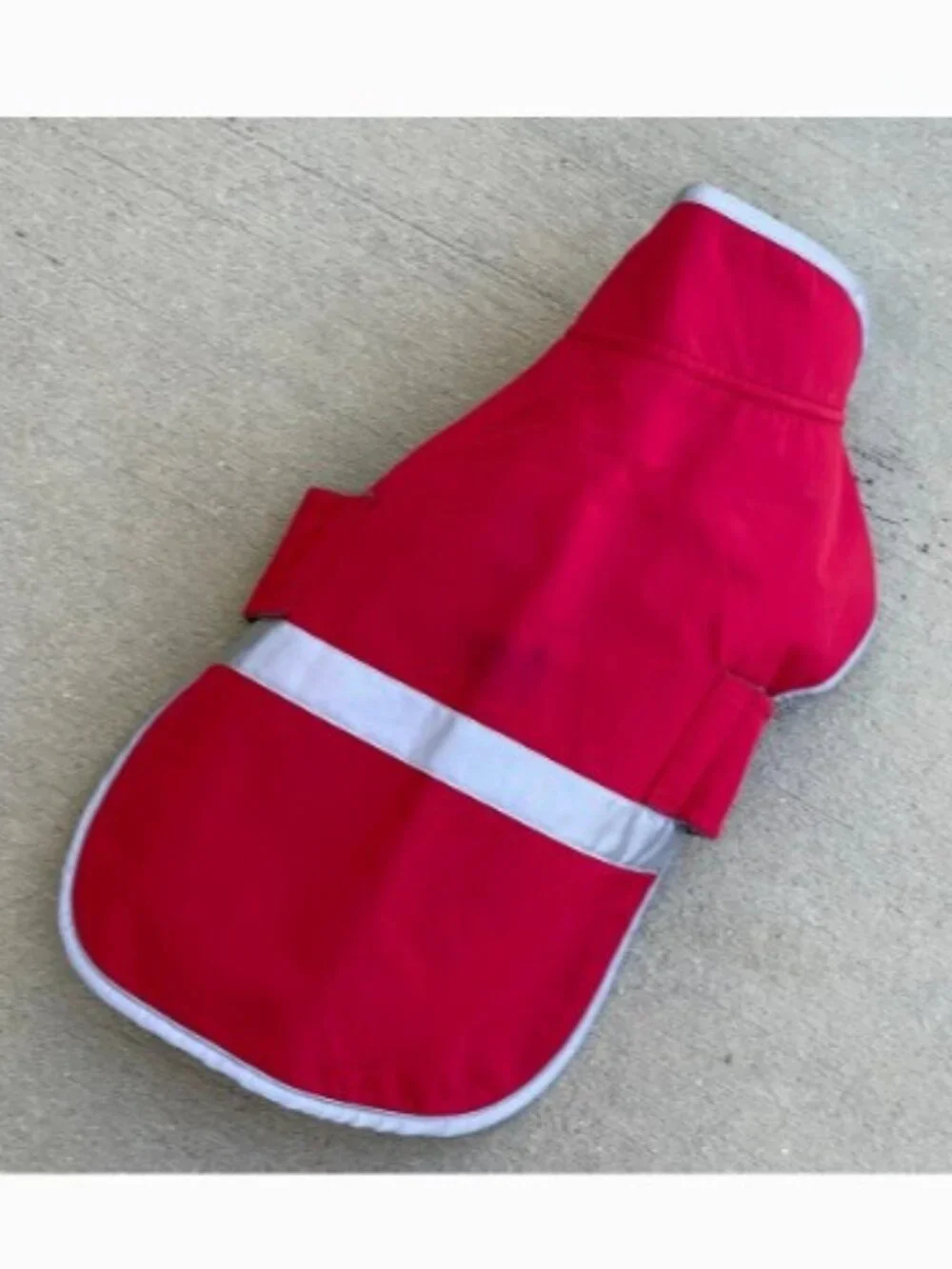 LANDS' END Red Doggie Coat Small Fleece Lined Gorpcore Preppy Pet Cozy